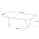 Ver imagem 4 de Kit 2 Mesas de Escritório Reunião 200cm Corp A06 Charuto/preto - Mpozenato