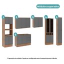 Ver imagem 6 de Cozinha Completa com Balcão Milla Verso 17 Portas 3 Gavetas MDP MDF 380cm Nogal com Cinza Titânio