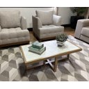 Ver imagem 2 de Mesa de Centro Retangular Paris Dourado Mdf + Cores