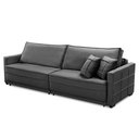 Ver imagem 4 de Sofá Cama Retrátil e Reclinável 2,50m com Molas Cancún Veludo Mirra Decor