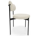 Ver imagem 6 de Kit 04 Cadeiras Estofadas para Sala de Jantar Louvre L02 Linho Champagne - Lyam Decor