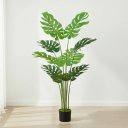 Ver imagem 1 de Planta Artificial Costela de Adão Artificial Planta com Folhagem Realista 1.20m