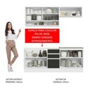 Ver imagem 7 de Cozinha Completa 200003 Com Armário E Balcão Branco/Preto