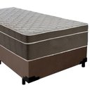 Ver imagem 2 de Cama Box Suede Solteiro + Colchão Sereneprime Molas Ensacadas 88x188x65 Marrom