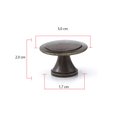 Ver imagem 1 de Puxador Redondo Flor Em Metal Para Móveis Kit 10 Unidade Puxador De Guarda Roupa Puxadores De Gaveta