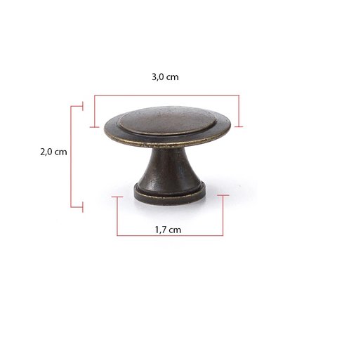 Puxador Redondo Flor Em Metal Para Móveis Kit 10 Unidade Puxador De Guarda Roupa Puxadores De Gaveta