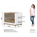 Ver imagem 2 de Berço Mini Cama Aconchego com Guarda Roupa Ternura 4 Portas Branco Jequitibá Hp - Henn