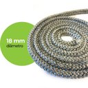 Ver imagem 2 de Corda / Gaxeta Fibra-cerâmica / Isolamento Térmico / Alta Flexibilidade / 1 M X Ø18 Mm