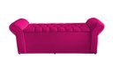 Ver imagem 3 de Kit Dubaí Cabeceira de Cama Box Casal e Recamier Baú 140 Cm Suede Rosa Pink Eli Móveis