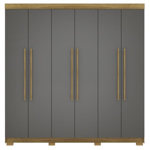 Guarda Roupa Casal 6 Portas 2g 218 Cm 10037 Nature Alasca Vlr