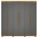 Ver imagem 1 de Guarda Roupa Casal 6 Portas 2g 218 Cm 10037 Nature Alasca Vlr
