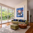 Ver imagem 3 de Quadro Canvas Madrid Flores Plantas 90x60cm Mold Preta