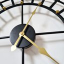Ver imagem 6 de Relógio de Parede 3d Preto Dourado Design Europeu 50cm:vazado/preto
