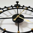 Ver imagem 5 de Relógio de Parede 3d Preto Dourado Design Europeu 50cm:vazado/preto