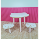 Ver imagem 1 de Conjunto Mesinha Kids com Duas Cadeiras - Rosa
