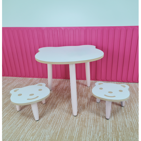 Conjunto Mesinha Kids com Duas Cadeiras - Rosa