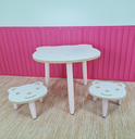 Ver imagem 1 de Conjunto Mesinha Kids com Duas Cadeiras - Rosa