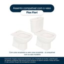 Ver imagem 4 de Assento Sanitário Soft Close Flox Verde Claro para Vaso Fiori