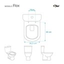 Ver imagem 3 de Assento Sanitário Soft Close Flox Verde Claro para Vaso Fiori