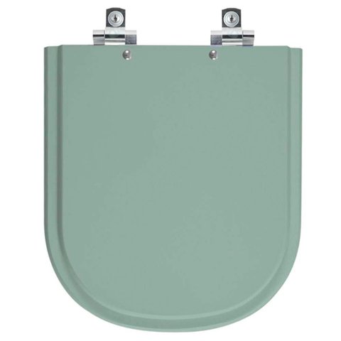 Assento Sanitário Soft Close Flox Verde Claro para Vaso Fiori