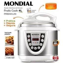 Panela De Pressão Elétrica Mondial 4 Litros Branca Inox 800w - 4