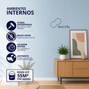 Ver imagem 2 de Tinta Acrílica Econômica Fosca Cor Azul Céu 3,6L Durín Baixo Odor Antimofo