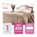 Ver imagem 3 de Manta Cobertor Casal Corttex Luster Canelada 180x220cm Microfibra Antialérgico Super Macio Premium