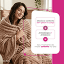 Ver imagem 4 de Manta Cobertor Casal Corttex Luster Canelada 180x220cm Microfibra Antialérgico Super Macio Premium