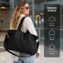 Ver imagem 2 de Bolsa Mala Feminina Academia Esportiva Viagem Porta Roupas:Preto