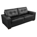 Ver imagem 2 de Sofá De Couro 3 Lugares Londres 206cm M06 Preto 450