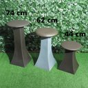 Ver imagem 2 de Kit 2 Banqueta Bistro Balcao Cozinha Americana Torre Eiffel Diversas Cores BGPLASTICOS BGBTE AMARELO