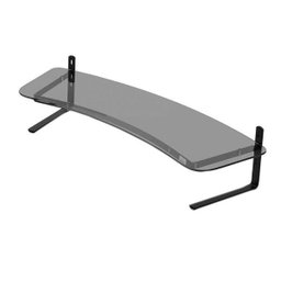 Suporte para 02 Monitores Reliza Executive Preto com Vidro Fume - 1