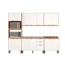 Ver imagem 1 de Kit Cozinha Modulada 5 Peças Firenze 2 Aéreos + 2 Balcões + 1 Paneleiro sem Pia Fmt009 Amendola