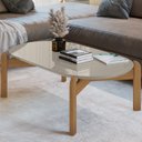 Ver imagem 2 de Mesa de Centro Oblonga Sala de Estar 06009 Off White Cedro Dcasa