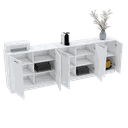 Ver imagem 1 de BALCÃO ORGANIZADOR 6 PORTAS ESCRITÓRIO M337.B MUNDI MOVEIS