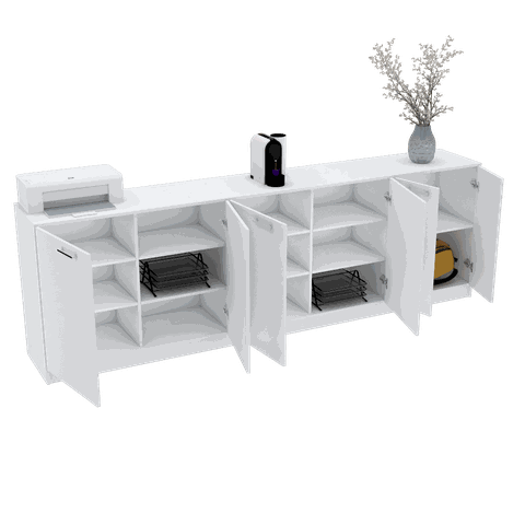 BALCÃO ORGANIZADOR 6 PORTAS ESCRITÓRIO M337.B MUNDI MOVEIS