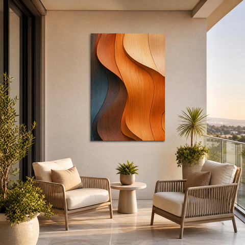 Quadro Decorativo Abstrato em Canvas Arte Moderna 60x90