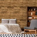 Ver imagem 1 de Papel de Parede Madeira Carvalho Horizontal Arte Destaque 2,50 Metros