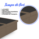 Ver imagem 7 de Cama Box com Baú King 193x203 com Pistão a Gás Courino Linho