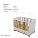 Ver imagem 3 de Berço Vira Cama em Mdf 96cm X 79,5cm Joy
