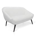Ver imagem 6 de Kit 01 Namoradeira 02 Lugares E 02 Poltronas Giovana Corino Pés Palito De Ferro Branco