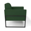 Ver imagem 4 de Kit 2 Poltronas Base Industrial Alta Preto Marisa Veludo D03 - D’Rossi Verde