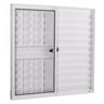 Janela Veneziana Alumínio 3 Folhas com Grade Vidro Liso Integral Tecno Master 100x120x7,8cm - 2