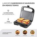 Ver imagem 6 de Sanduicheira Grill Wap WS750 Inox Antiaderente 750W Cinza 220V