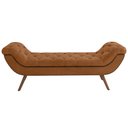 Ver imagem 5 de Kit Cabeceira Cama Box Queen 160 Cm Madrid com Puff Recamier Santorini P05 Couríssimo Whisky - Lyam