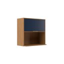 Ver imagem 2 de Armário Aéreo 70cm 1 Porta com Nicho Domus Espresso Móveis Marrom/Nogal/Royal