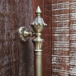 Puxador Duplo Classic 530mm Bronze Antigo Porta Pivotante Correr Passagem Madeira Vidro Rústico - 5