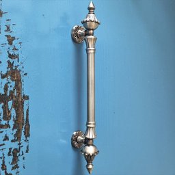 Puxador Duplo Classic 530mm Bronze Antigo Porta Pivotante Correr Passagem Madeira Vidro Rústico - 3