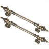 Puxador Duplo Classic 530mm Bronze Antigo Porta Pivotante Correr Passagem Madeira Vidro Rústico - 2