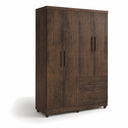 Ver imagem 1 de Guarda Roupa Slim 4 Portas 2 Gavetas Café Formimóveis